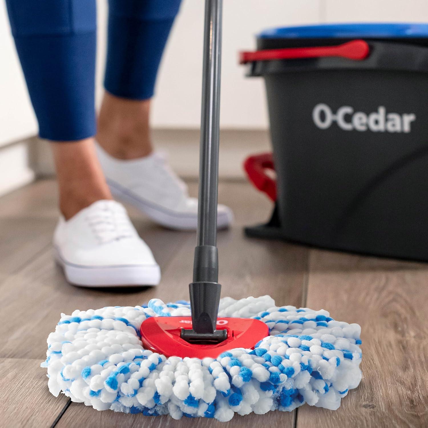 image:imageOCedar EasyWring RinseClean Spin Mop Microfiber Refill 1Pack BlueDeep Clean 1 Count