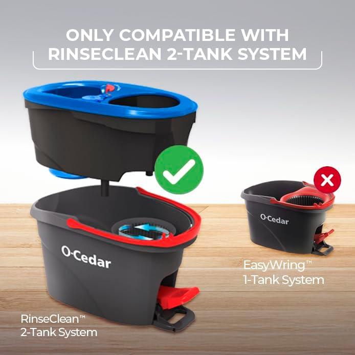 image:imageOCedar EasyWring RinseClean Spin Mop Microfiber Refill 1Pack BlueDeep Clean 1 Count