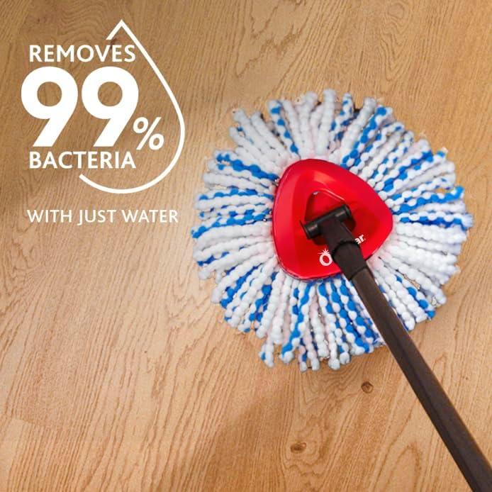 image:imageOCedar EasyWring RinseClean Spin Mop Microfiber Refill 1Pack BlueDeep Clean 1 Count