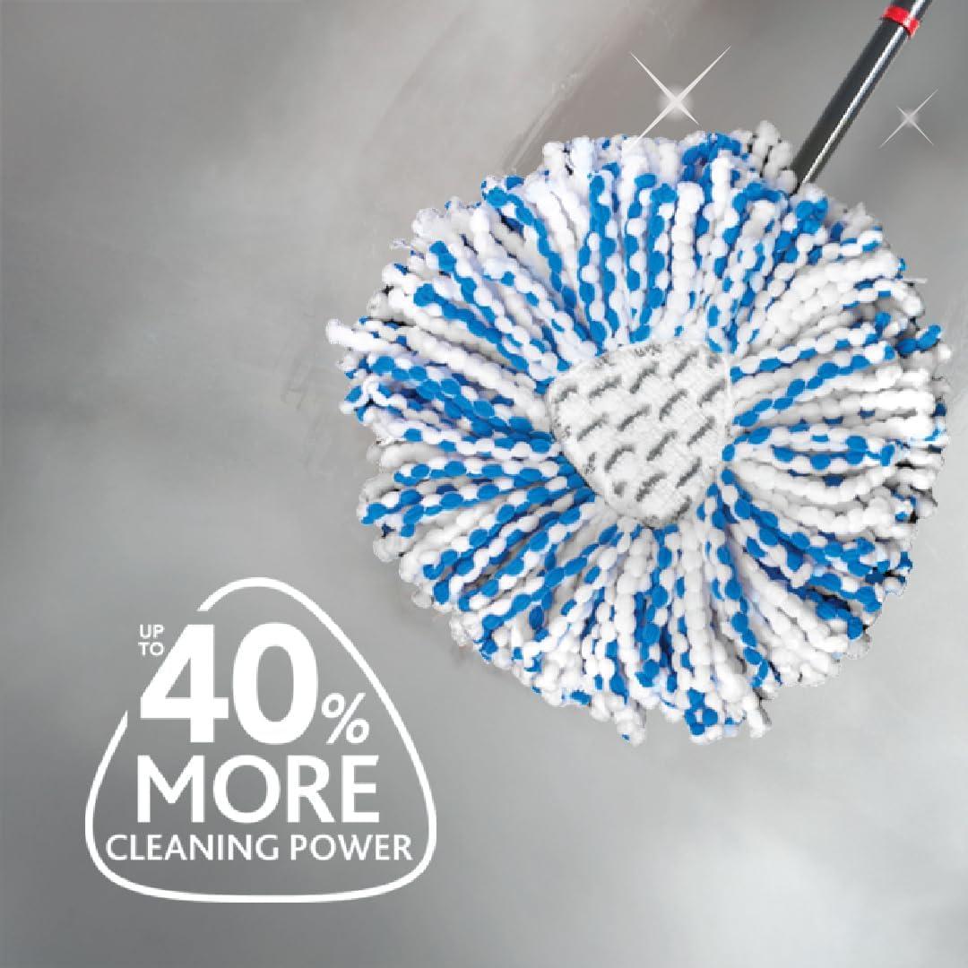 image:imageOCedar EasyWring RinseClean Spin Mop Microfiber Refill 1Pack BlueDeep Clean 1 Count