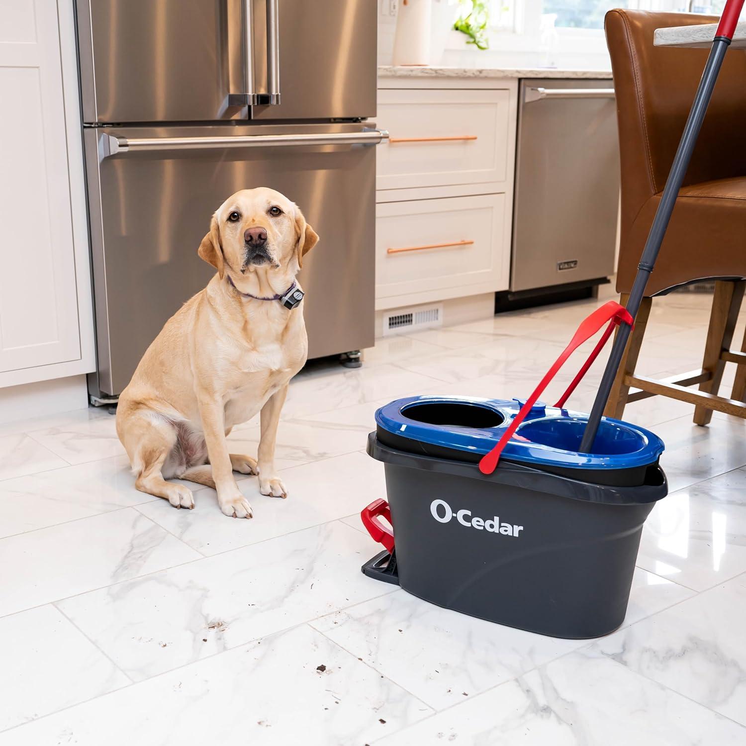 image:imageOCedar EasyWring RinseClean Spin Mop Microfiber Refill 1Pack BlueDeep Clean 1 Count