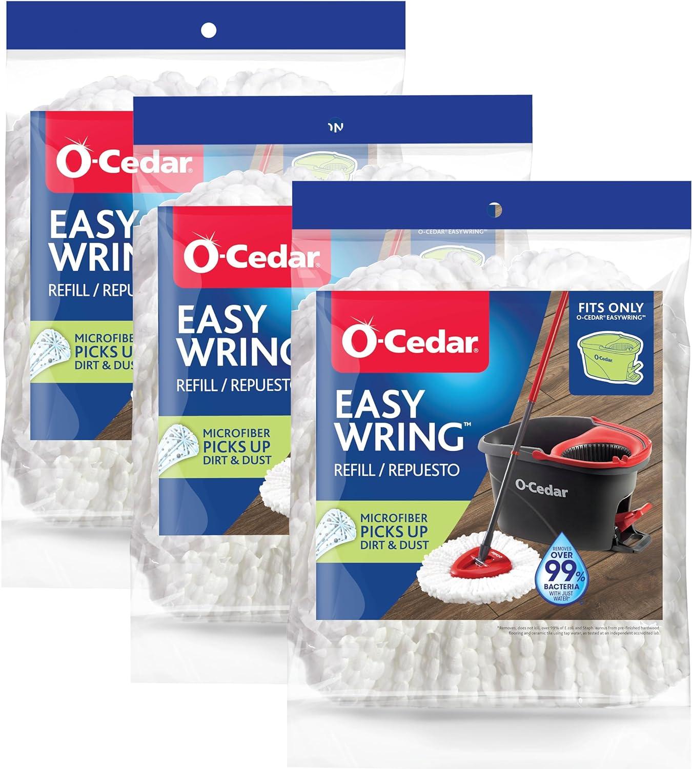 image:imageOCedar EasyWring Spin Mop Head Refill Pack of 3EasyWring