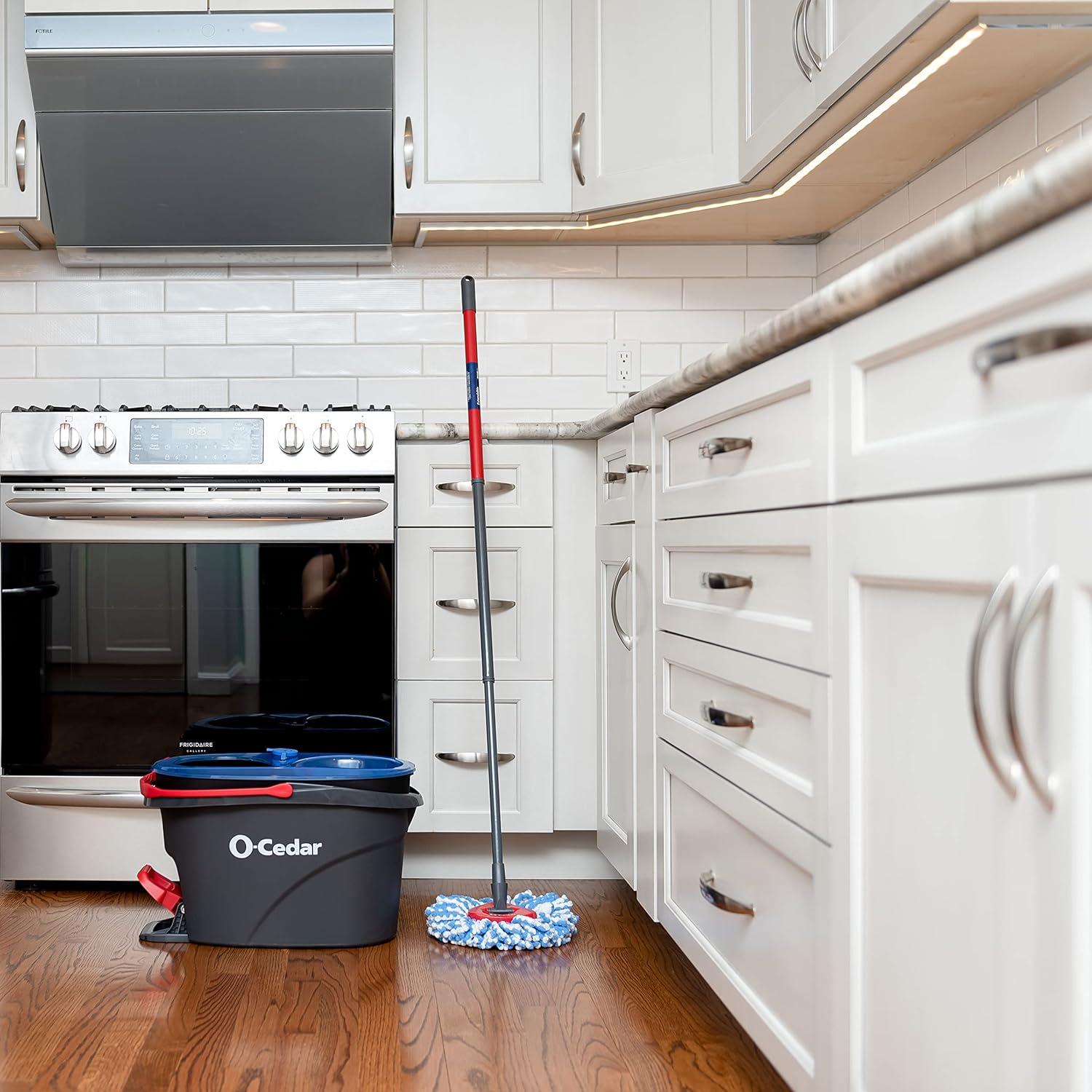 image:imageOCedar RinseClean Spin Mop amp Bucket System Clean with Water Removes 99 of BacteriaRinseclean Spin Mop Bucket 1 Extra Refill