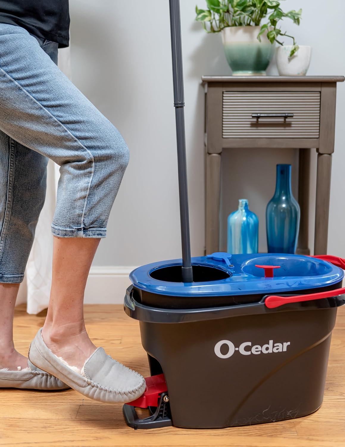 image:imageOCedar RinseClean Spin Mop amp Bucket System Clean with Water Removes 99 of BacteriaRinseclean Spin Mop Bucket 1 Extra Refill