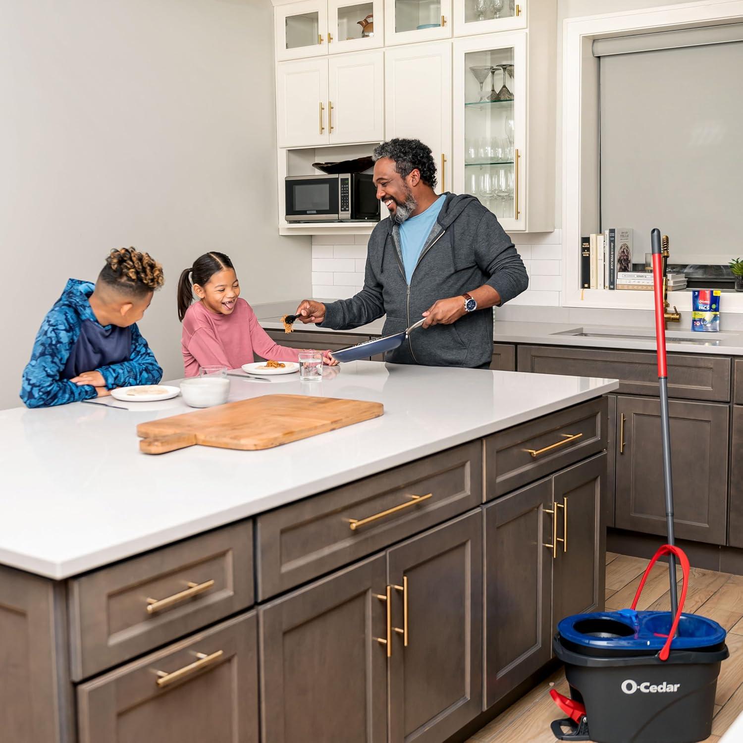image:imageOCedar RinseClean Spin Mop amp Bucket System Clean with Water Removes 99 of BacteriaRinseclean Spin Mop Bucket 1 Extra Refill
