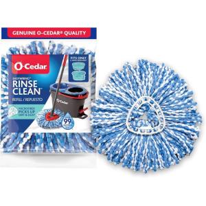O-Cedar EasyWring RinseClean Spin Mop Microfiber Refill, 1-Pack, Blue(Classic – 1 Count)