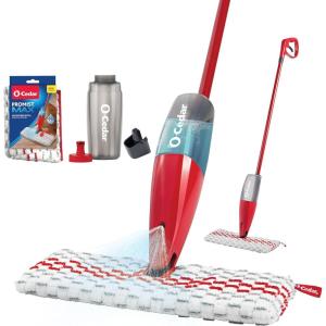 O-Cedar ProMist MAX Microfiber Spray Mop, Red(Spray Mop With 1 Extra Refill)