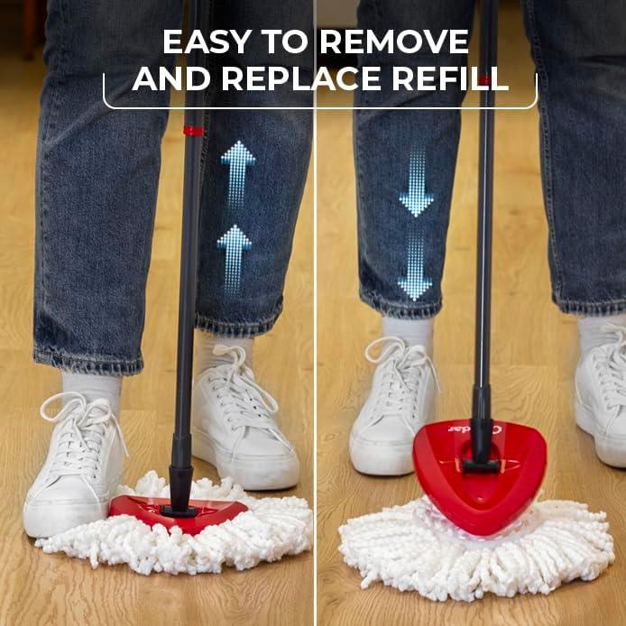 image:imageOCedar EasyWring Deep Clean Refill 4Pack 40 More Cleaning Power Microfiber Mop Refill Compatible with OCedar EasyWring Spin Mop amp Bucket System2 Easywring 1 Deep Clean Refill