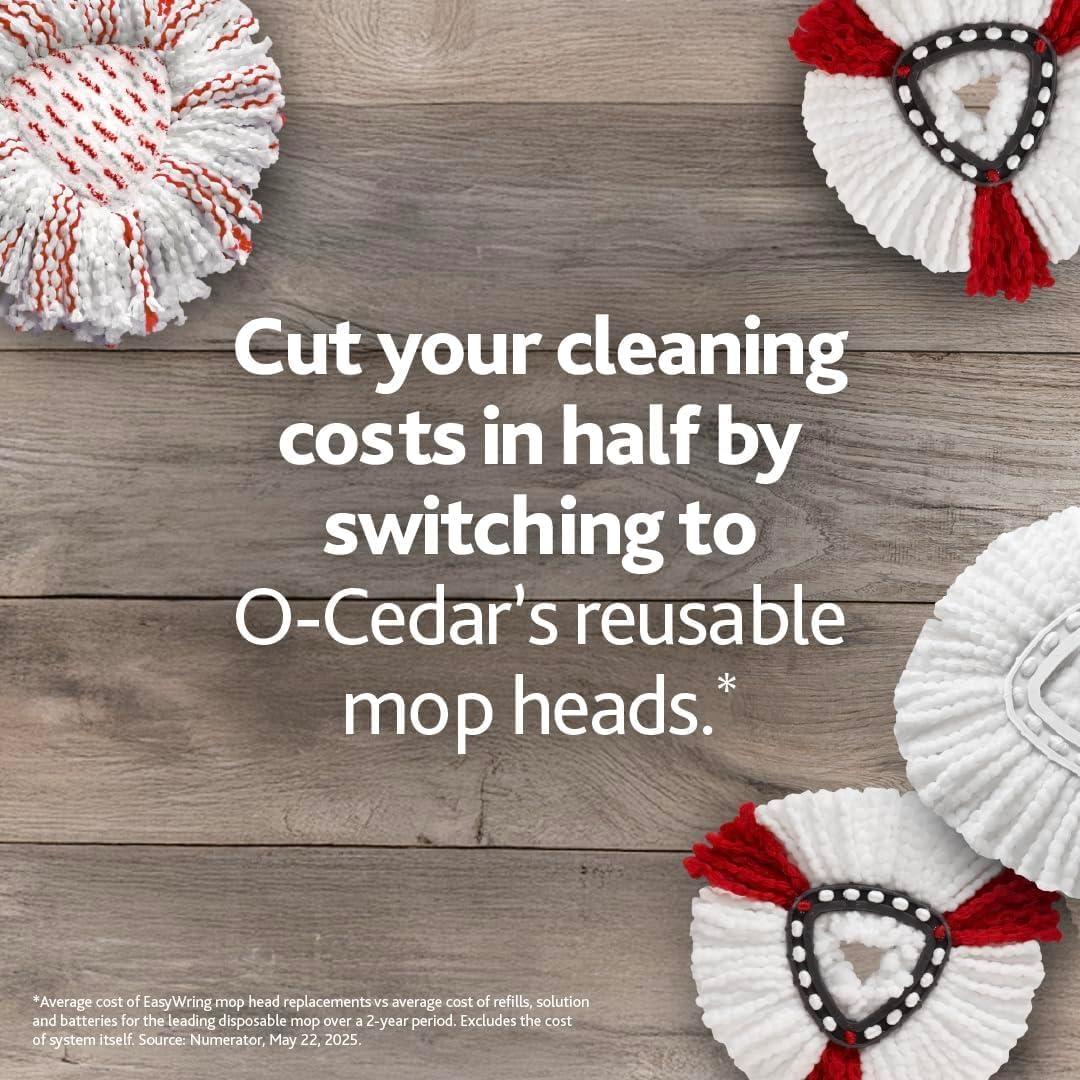 image:imageOCedar EasyWring Deep Clean Refill 4Pack 40 More Cleaning Power Microfiber Mop Refill Compatible with OCedar EasyWring Spin Mop amp Bucket SystemDeep Clean Refill 6Pack