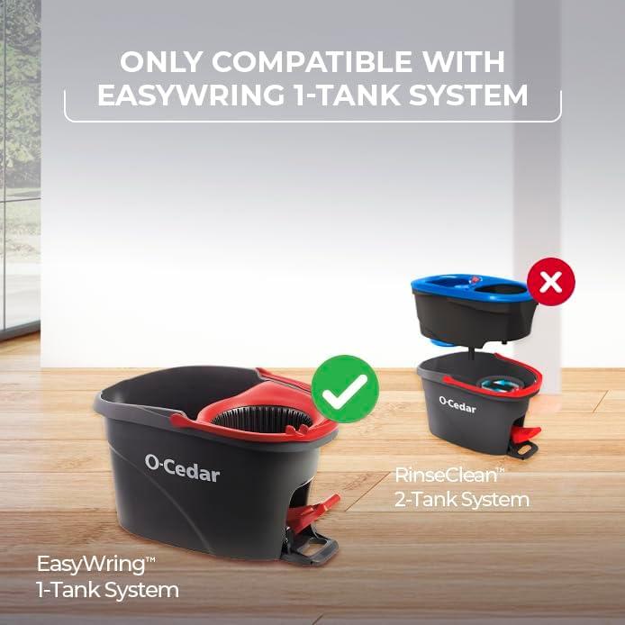 image:imageOCedar EasyWring Deep Clean Refill 4Pack 40 More Cleaning Power Microfiber Mop Refill Compatible with OCedar EasyWring Spin Mop amp Bucket SystemDeep Clean Refill 4Pack