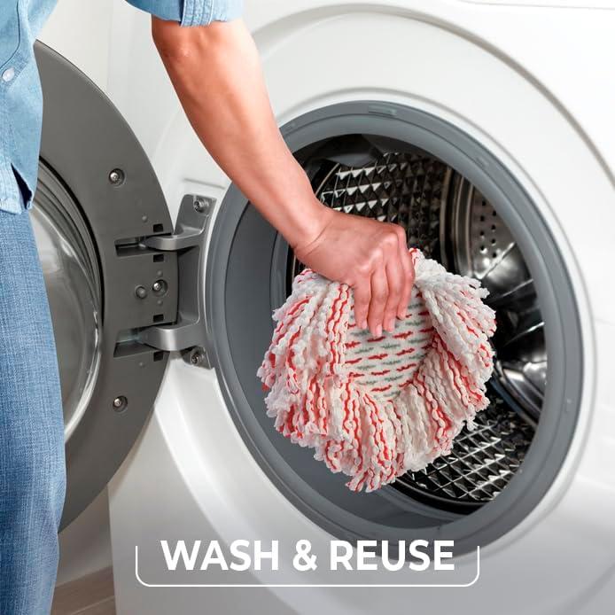 image:imageOCedar EasyWring Deep Clean Refill 4Pack 40 More Cleaning Power Microfiber Mop Refill Compatible with OCedar EasyWring Spin Mop amp Bucket SystemDeep Clean Refill 4Pack