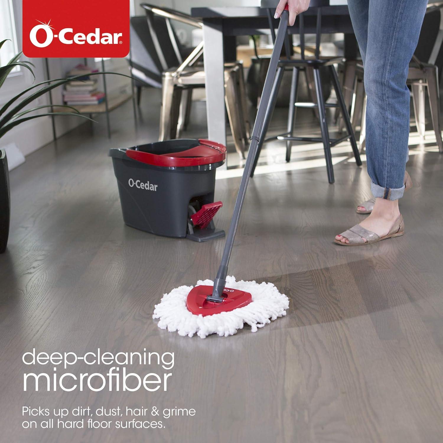 image:imageOCedar EasyWring Microfiber Spin Mop and Bucket Cleaning SystemSpin Mop and Bucket Cleaning System