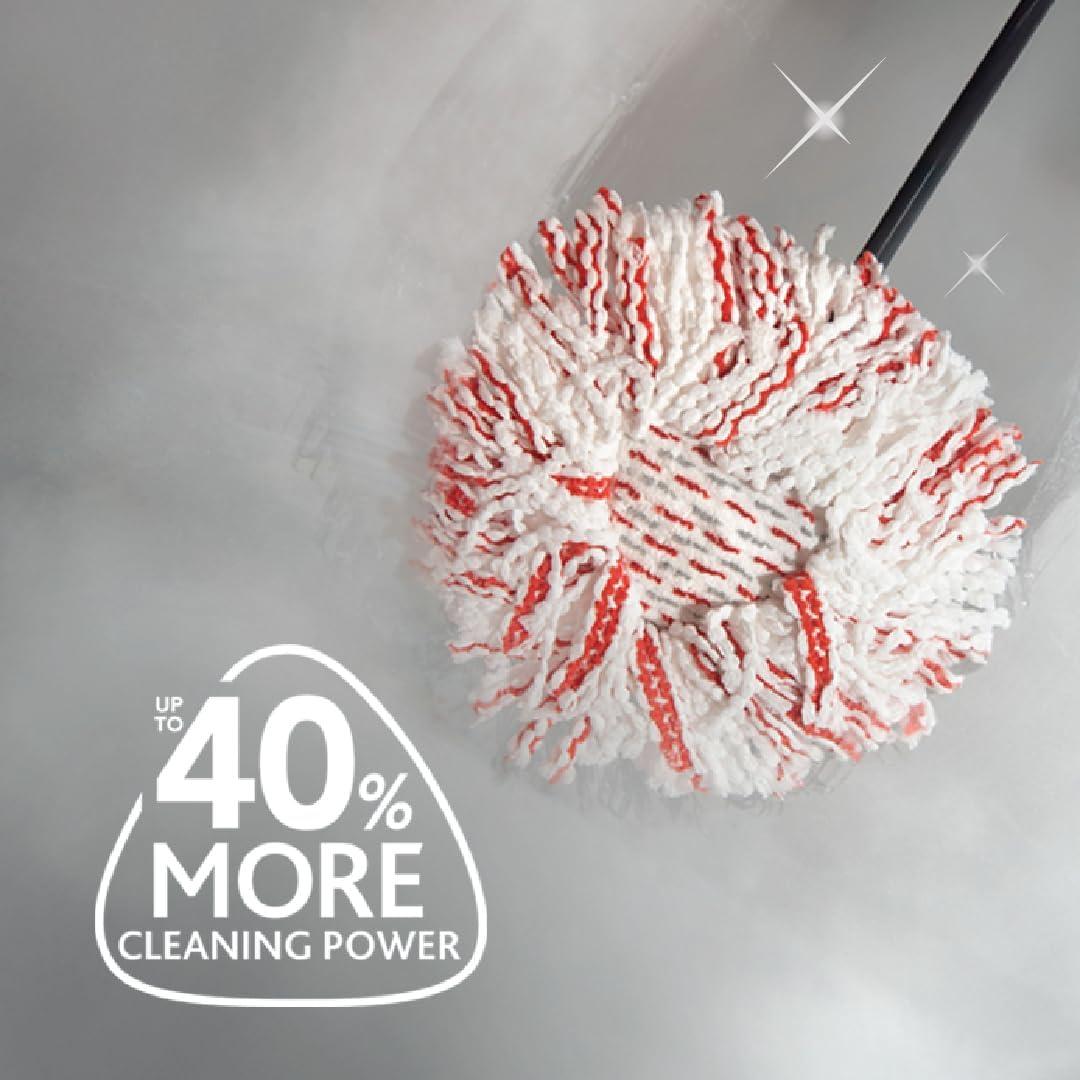 image:imageOCedar EasyWring Spin Mop Microfiber Refill Pack of 4White