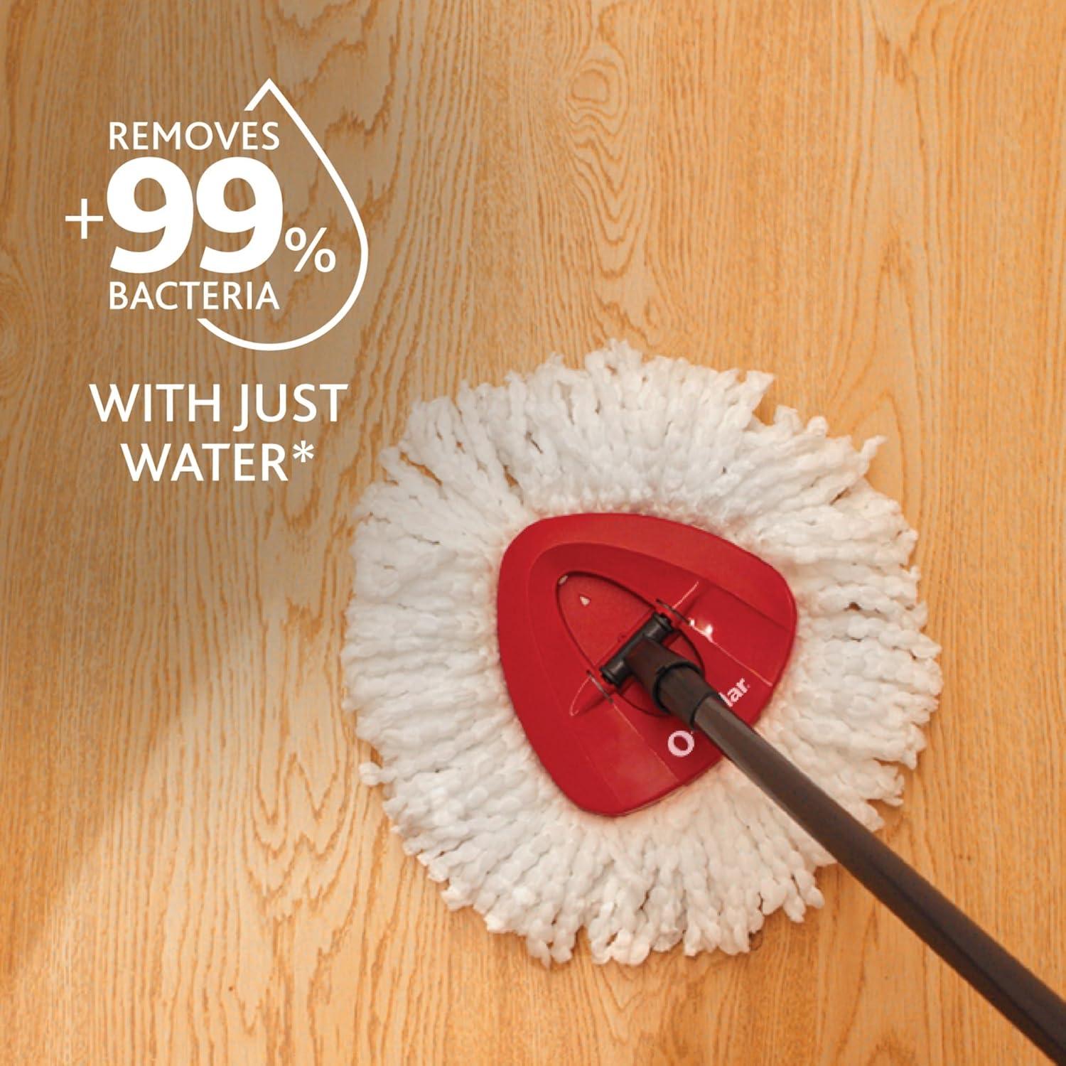 image:imageOCedar EasyWring Spin Mop Microfiber Refill White Packaging May Vary