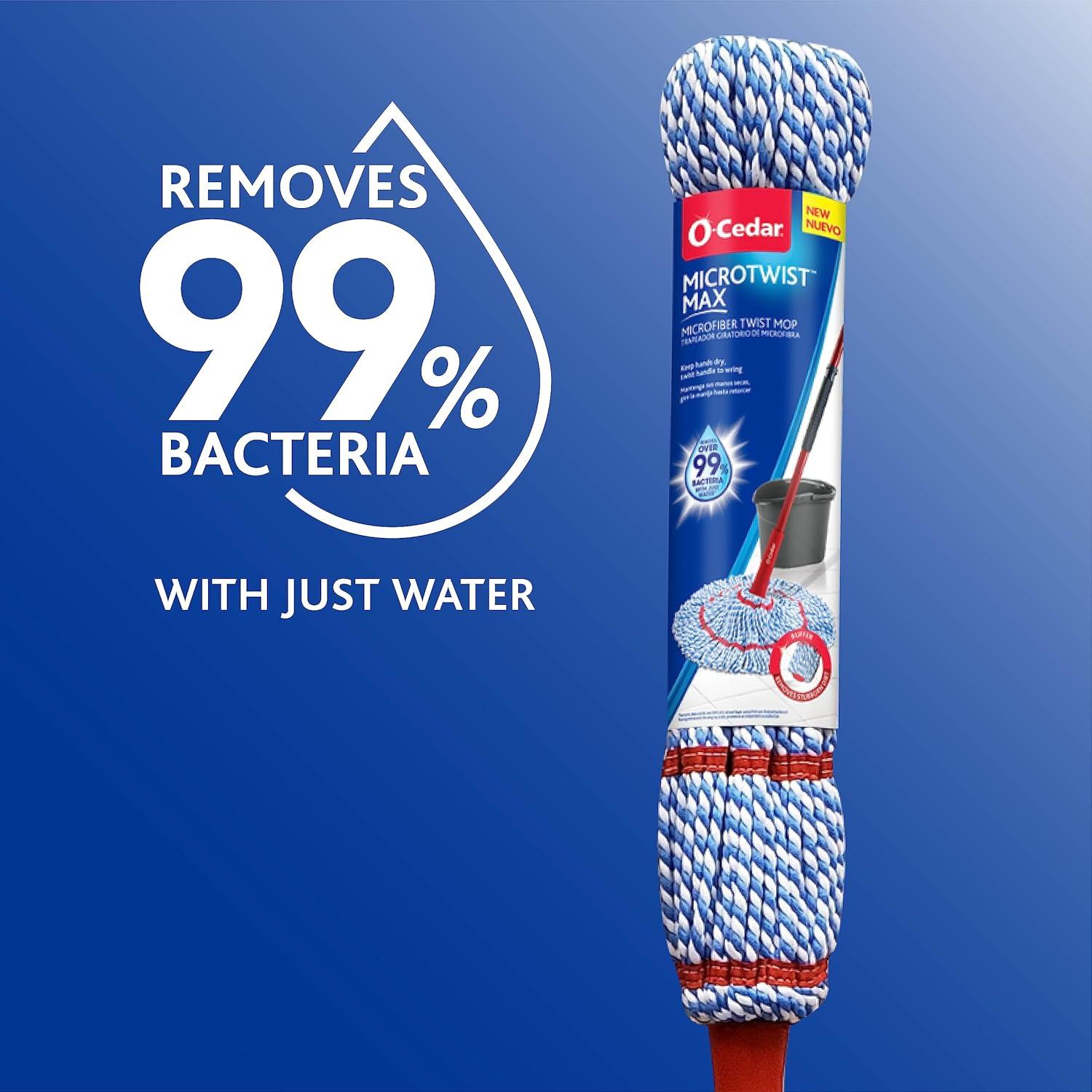 image:imageOCedar MicroTwist Microfiber Twist MopBlueRedMicroTwist MAX Mop with 1 Extra Refill