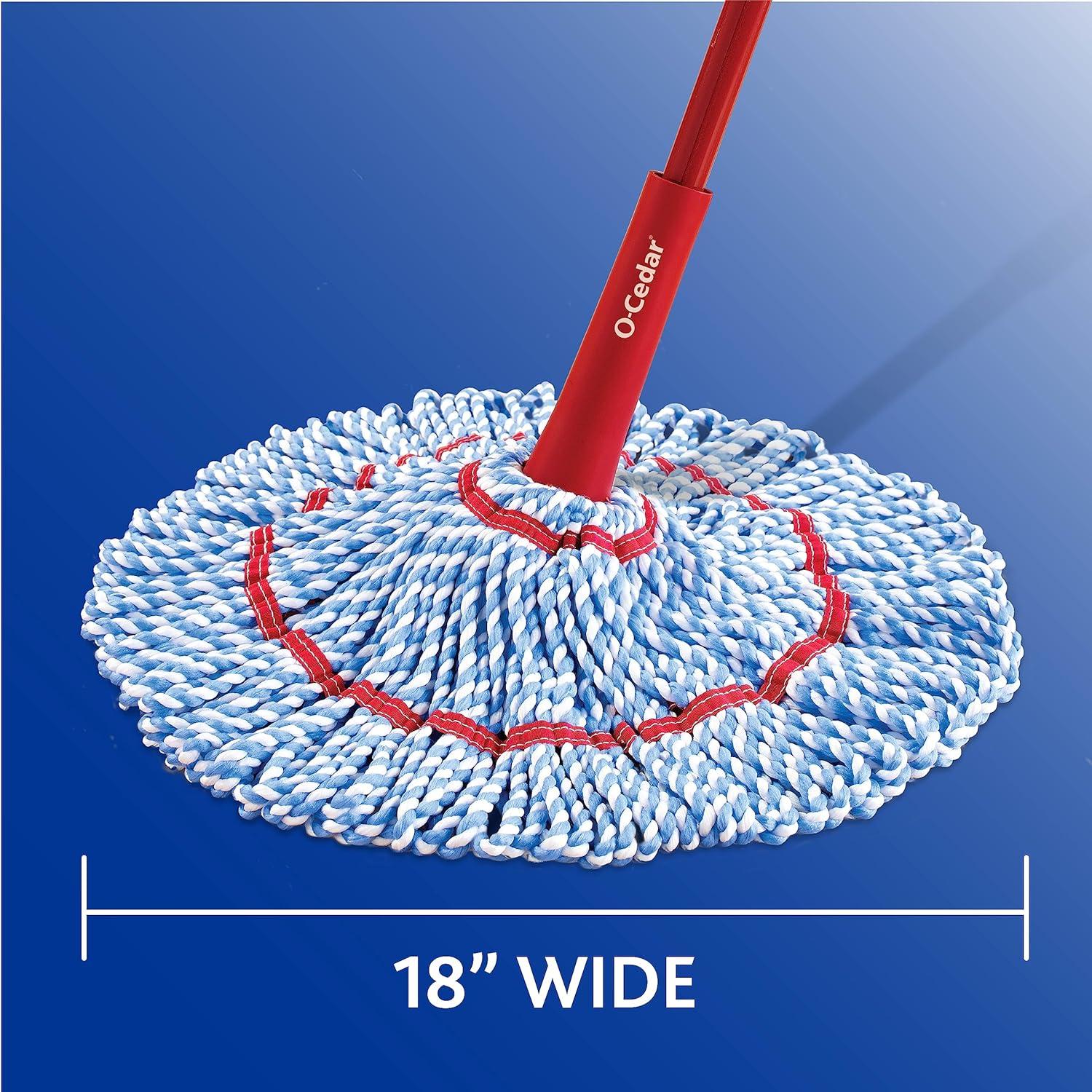 image:imageOCedar MicroTwist Microfiber Twist MopBlueRedMicroTwist MAX Mop with 1 Extra Refill