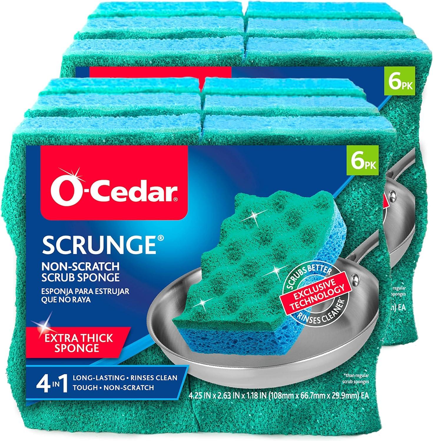 image:imageOCedar MultiUse Scrunge Scrub Sponge 6 Count Pack of 46 count Pack of 2