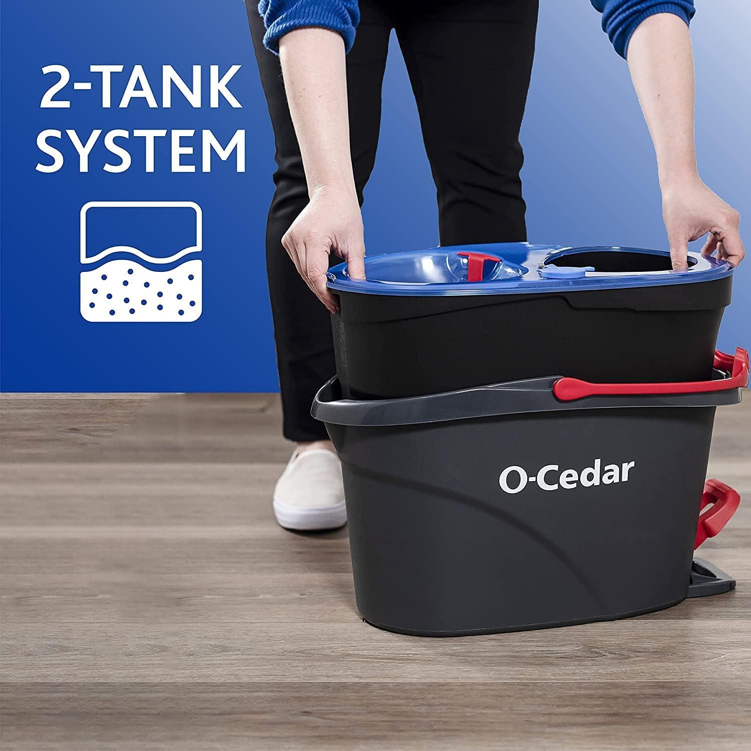 image:imageOCedar RinseClean Microfiber Spin Mop amp Bucket Floor Cleaning System with Citrus Pac Variety PackRC 4 RC Refills