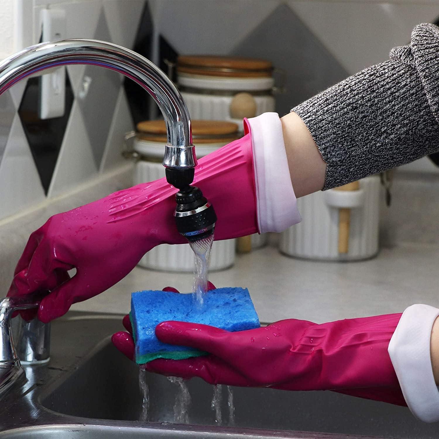 image:imagePLAYTEX Living Reusable Rubber Cleaning Gloves Durable Household Gloves Large Pack of 3Large Pack of 2