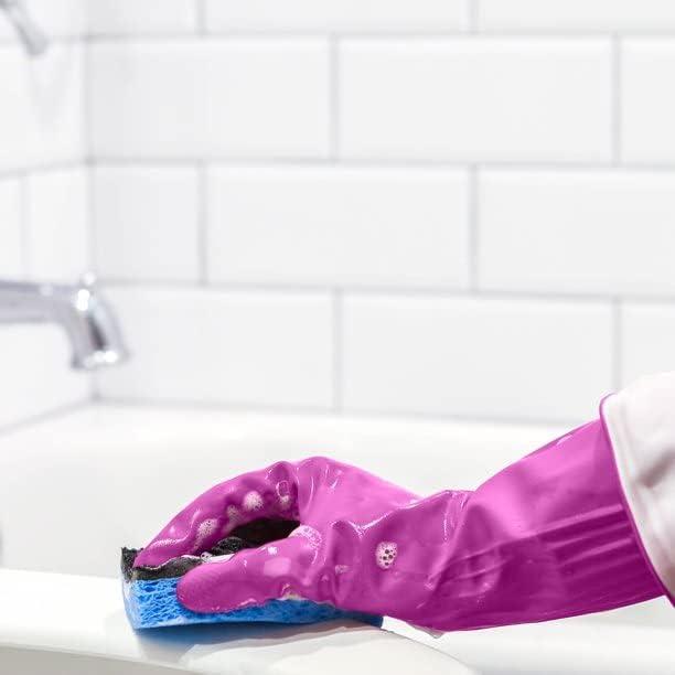 image:imagePLAYTEX Living Reusable Rubber Cleaning Gloves Durable Household Gloves Large Pack of 3Medium Pack of 3