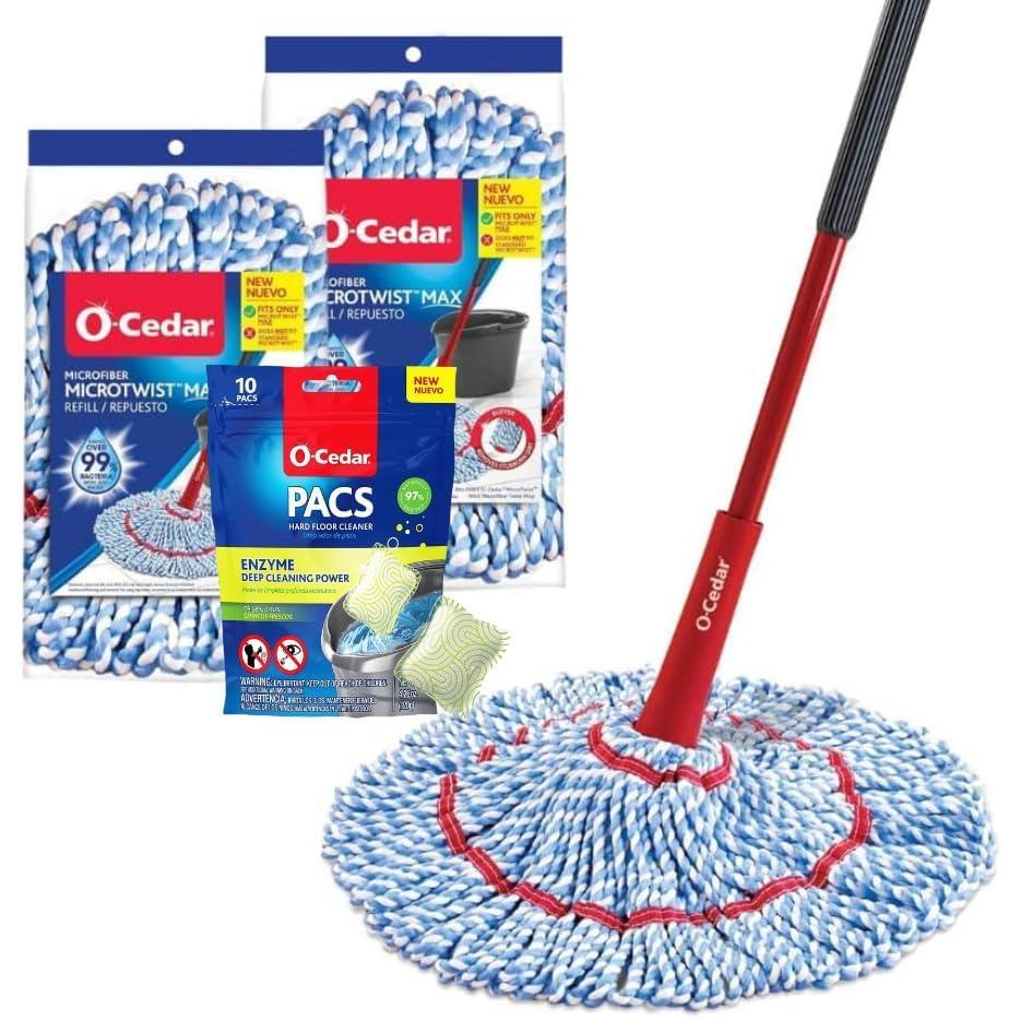 image:imageOCedar MicroTwist Microfiber Twist MopBlueRedMT MAX Mop  2 MAX Refills  Citrus PACS
