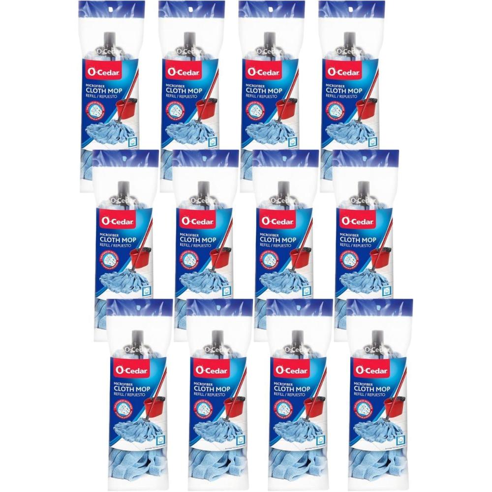 image:imageOCedar Microfiber Cloth Mop Refill Pack of 4Pack 12