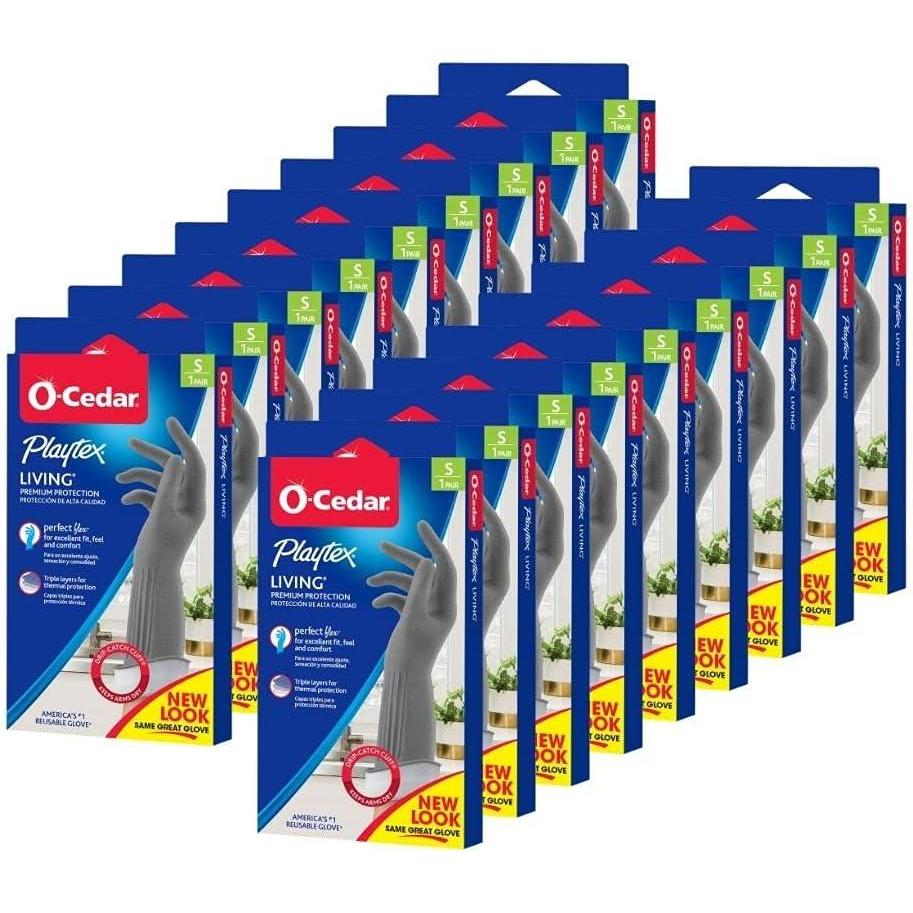image:imagePLAYTEX Living Reusable Rubber Cleaning Gloves  Durable Household Gloves Large Pack of 3Small Pack of 18