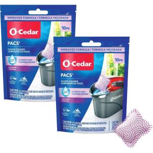 O-Cedar Floor Cleaning 30ct Pacs Lavender Scent 10ct (3-Packs)(Lavender)