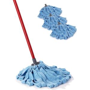 O-Cedar Microfiber Cloth Mop Refill (Pack of 4)(Microfiber Cloth Mop with 3 Extra Refills)