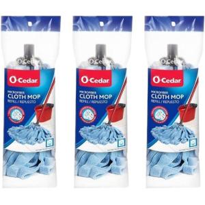 O-Cedar Microfiber Cloth Mop Refill (Pack of 4)(Pack -3)