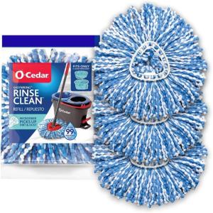 O-Cedar RinseClean Spin Mop Microfiber Refill, 1 CT (Pack of 6)(3-Pack)
