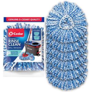 O-Cedar RinseClean Spin Mop Microfiber Refill, 1 CT (Pack of 6)(6-Pack)