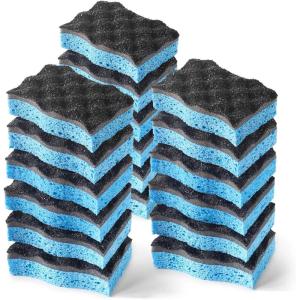 O-Cedar Scrunge Heavy-Duty Scrub Sponge | Odor-Resistant, Multi-Surface Scrubbing Sponge | Lasts 20% Longer Than Regular Sponges, 6 Count (Pack of 2)(6 Count (Pack of 3))